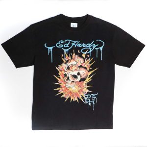 Limited Edition?? Fire Skull Rhinestone Tee