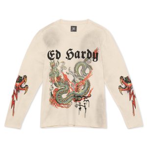 Limited Edition Rhinestone Dragon Ls Tee