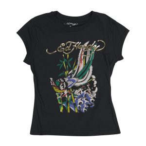 Peacock Cap Sleeve Tee