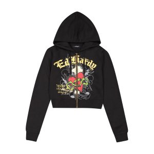 Sacred Heart Zip Front Hoodie