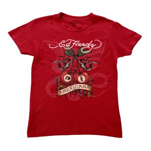 Cherries Rhinestone Cap Sleeve Tee